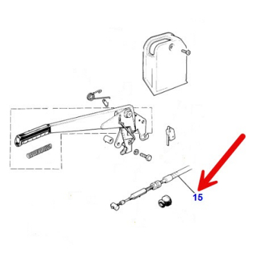 USED Cable, Front Handbrake CBC85542